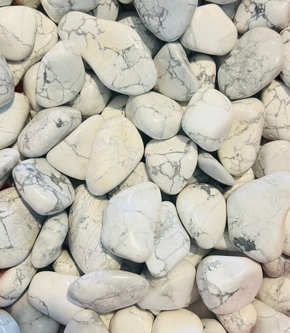 New Bulk Half Kilo Tumble Stones- Howlite🤍🤍🤍