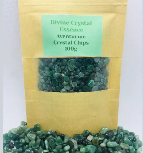 Aventurine Quality Crystal Chips💚100g Packet Beautiful Gemstones💚