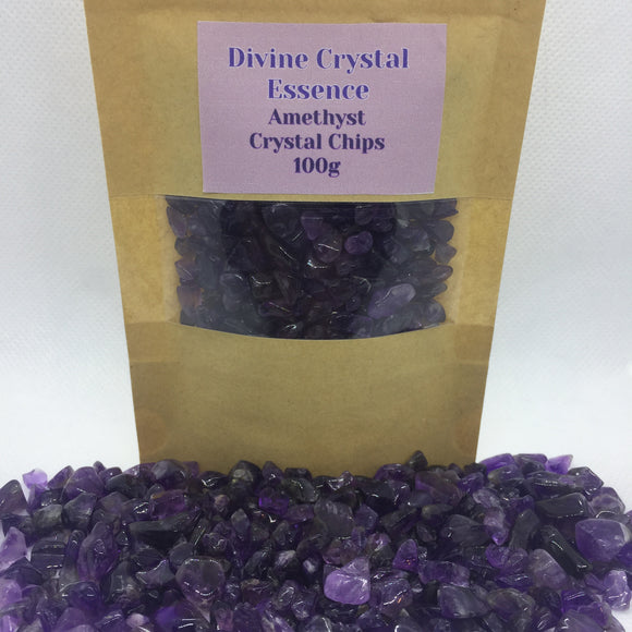 Beautiful Amethyst Crystal Chips🔮100g packet bag💜