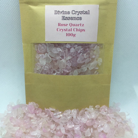 Beautiful Rose Quartz Crystals Chips 100g Packet💖💖💖