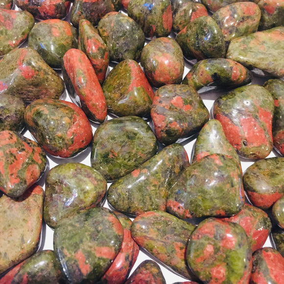 New!! Unakite Tumblestones ❤️100g £4.50 (9-10 Crystals)